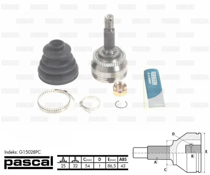 Cap planetara spre roata (25z 32z 54mm; ABS:43) MITSUBISHI PAJERO PININ 1.8 intre 1999-2007