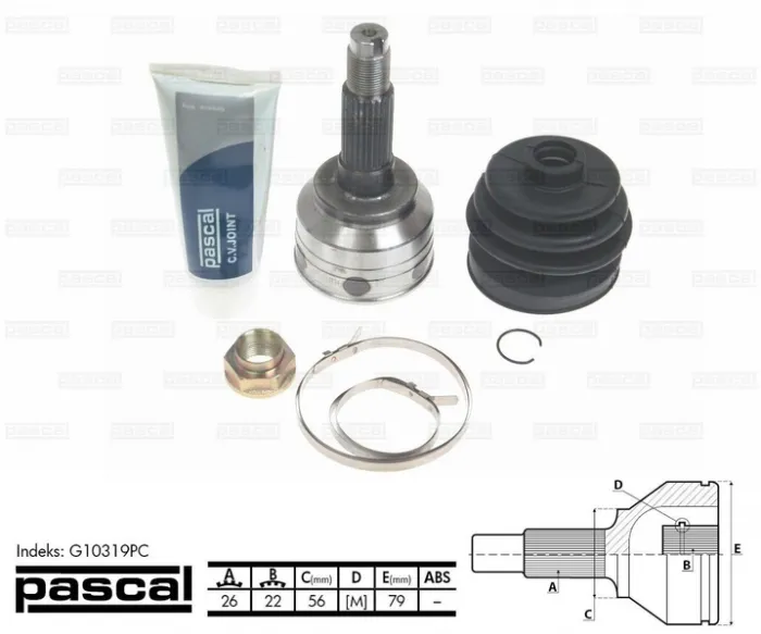 Cap planetara spre roata (26z 22z 56mm) KIA SEPHIA, SEPHIA II, SHUMA 1.5 dupa 1996