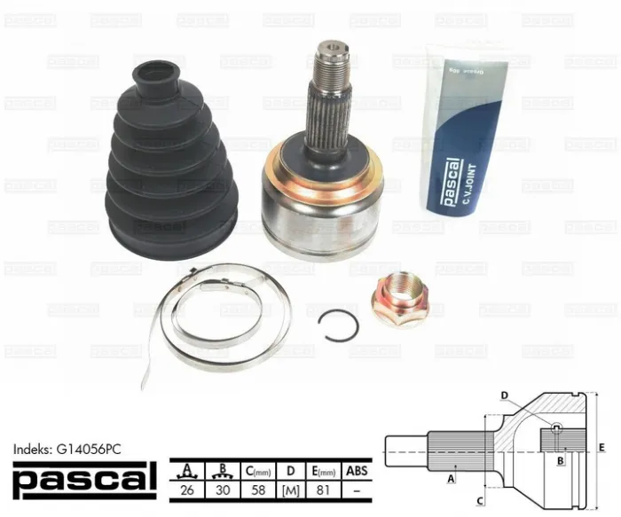 Cap planetara spre roata (26z 30z 58mm) HONDA CIVIC VIII 1.4 1.8 dupa 2005