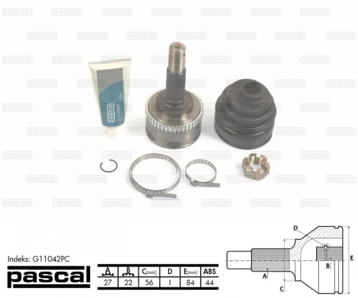 Cap planetara spre roata (27z 22z 56mm; ABS:44) NISSAN PRIMERA 1.6 intre 2006-2010