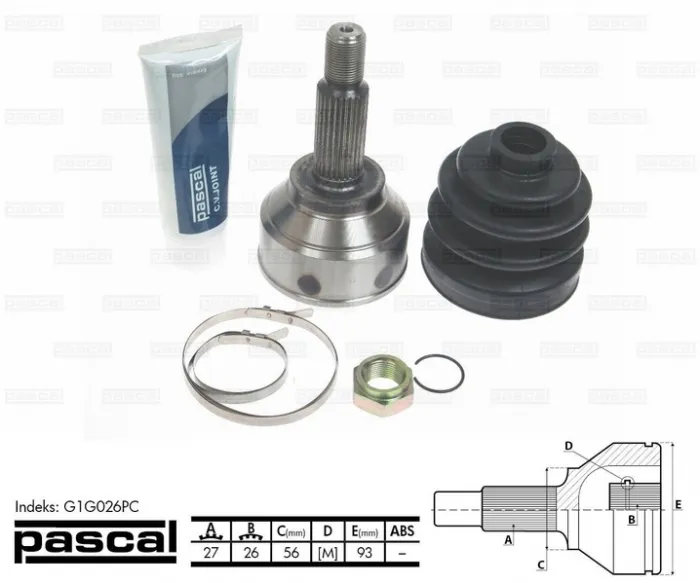 Cap planetara spre roata (27z 26z 56mm) FORD MONDEO III 2.0D 2.5 3.0 intre 2002-2007