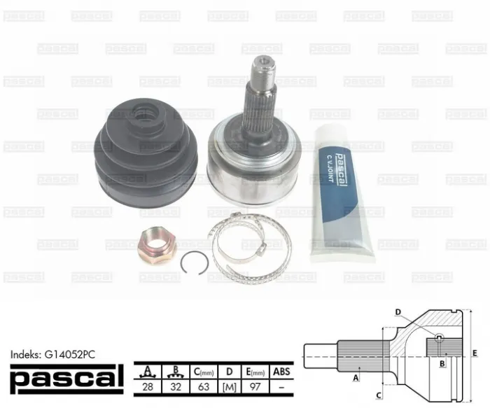 Cap planetara spre roata (28z 32z 63mm) HONDA ACCORD VII, CIVIC VIII 2.0 dupa 2003