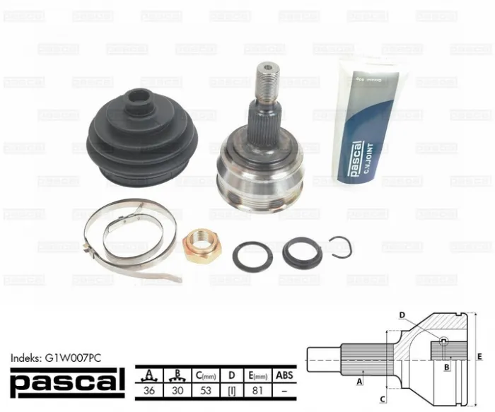 Cap planetara spre roata (36z 30z 53mm) AUDI A3; SEAT LEON, TOLEDO II; SKODA OCTAVIA I; VW BORA, GOLF IV BEETLE 1.4-2.8 intre 1996-2010