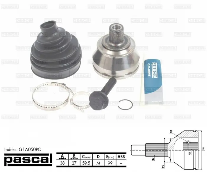 Cap planetara spre roata (38z 27z 59,5mm) AUDI A6, A8 2.0-6.0 intre 2002-2011