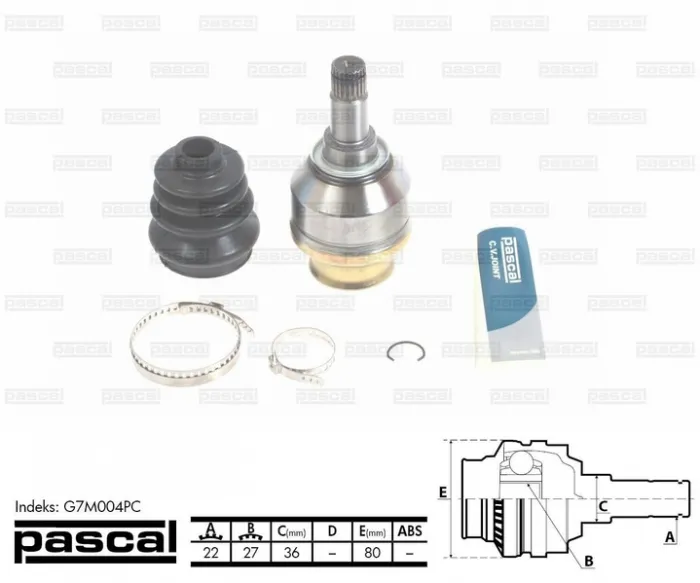Cap planetara stanga spre cutia de viteze (22z 27z 36mm) MERCEDES A (W168), VANEO (414) 1.4-1.9 intre 1997-2005