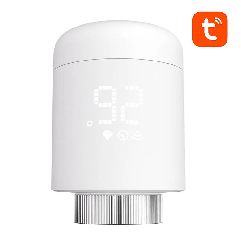 Cap Termostat Smart Avatto TRV16, ZigBee 3.0, Tuya, Alb