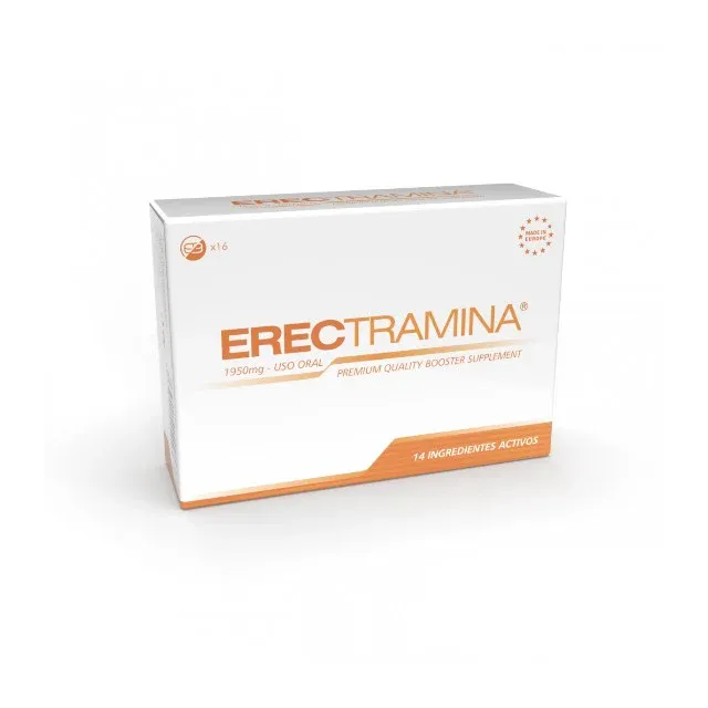 Capsule ERECTRAMINA Premium Quality Booster, pentru erecții puternice și de durată, potență și creșterea libidoului, 16 buc