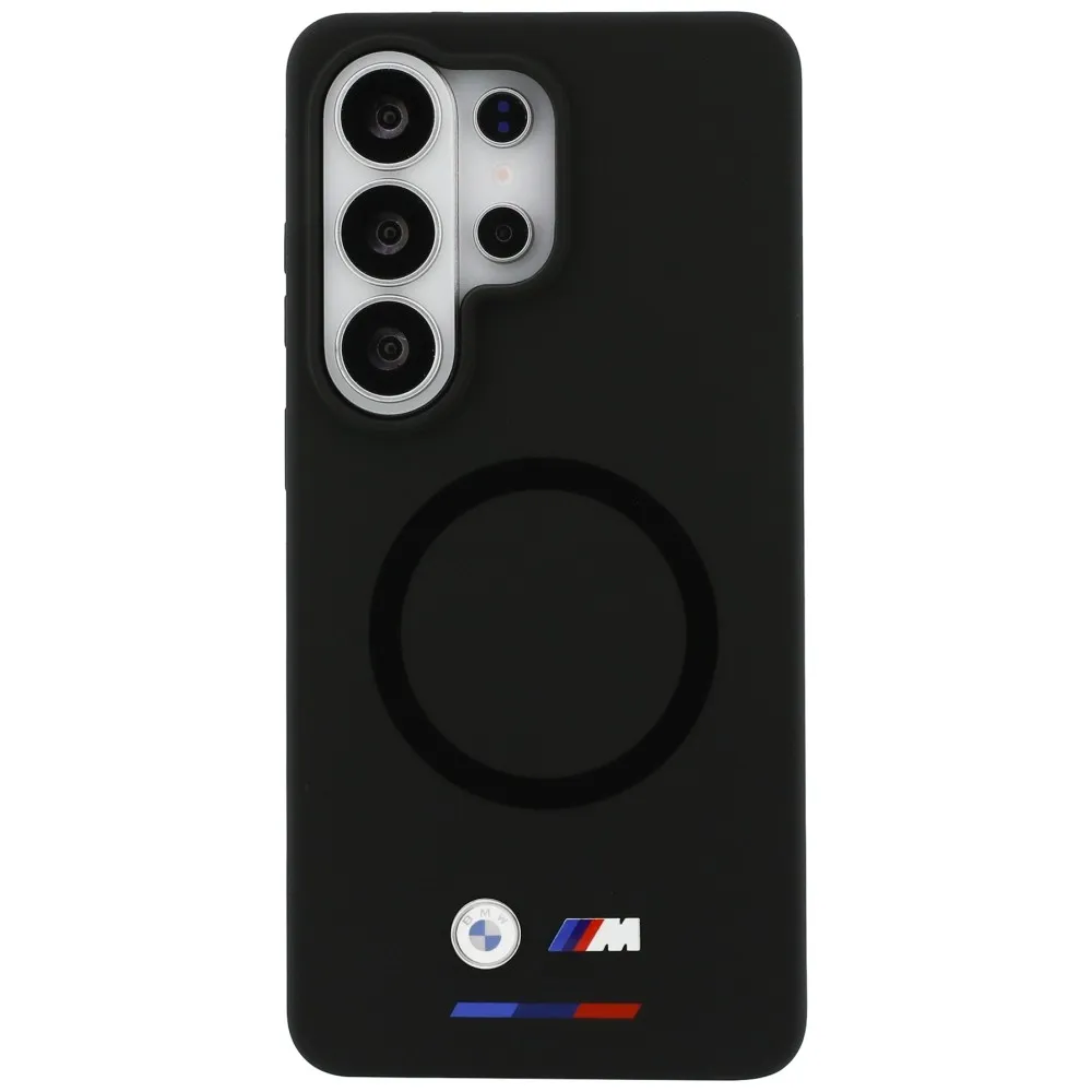 Carcasa BMW M Silicone cu MagSafe compatibila cu Samsung Galaxy S26 Ultra, Negru