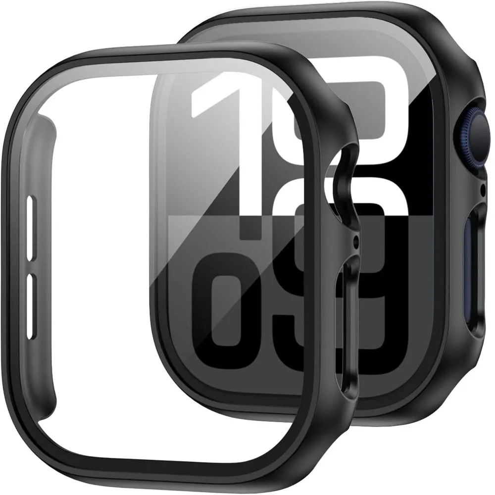 Carcasa cu protectie ecran TECH-PROTECT Defense 360 compatibila cu Apple Watch 10 46mm Black