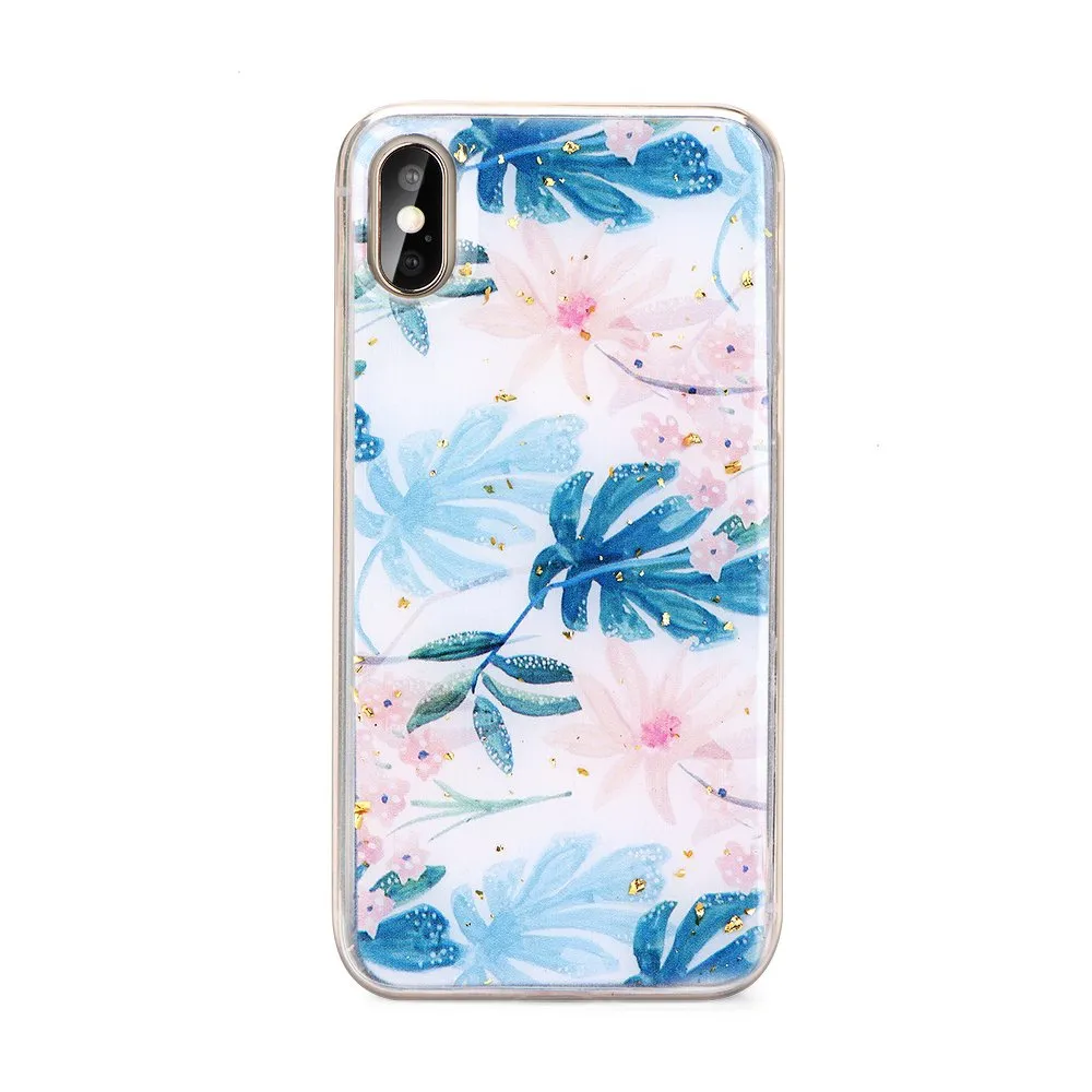 Carcasa Forcell Marble compatibila cu Samsung Galaxy A60 (2019) Palm Leaves
