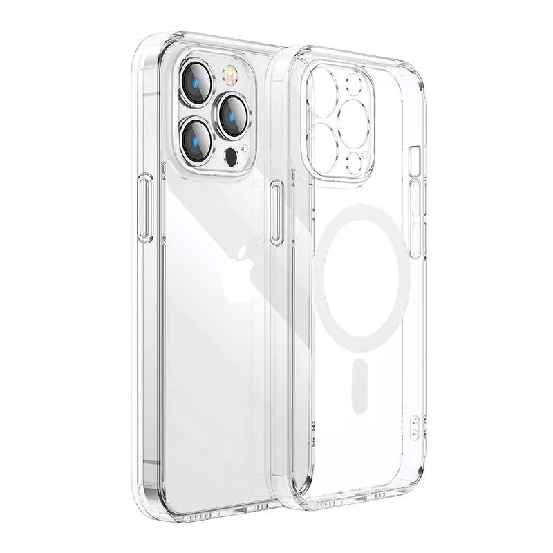 Carcasa magnetica Joyroom JR-14D7 compatibila cu iPhone 14 Plus, Transparent