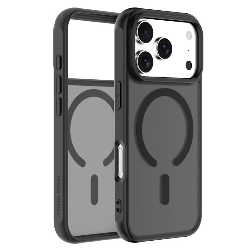 Carcasa Mobile Origin Easy Hybrid cu MagSafe compatibila cu iPhone 17 Pro, Matte Black