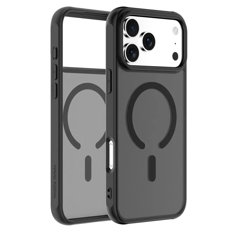 Carcasa Mobile Origin Easy Hybrid cu MagSafe compatibila cu iPhone 17 Pro Max, Matte Black