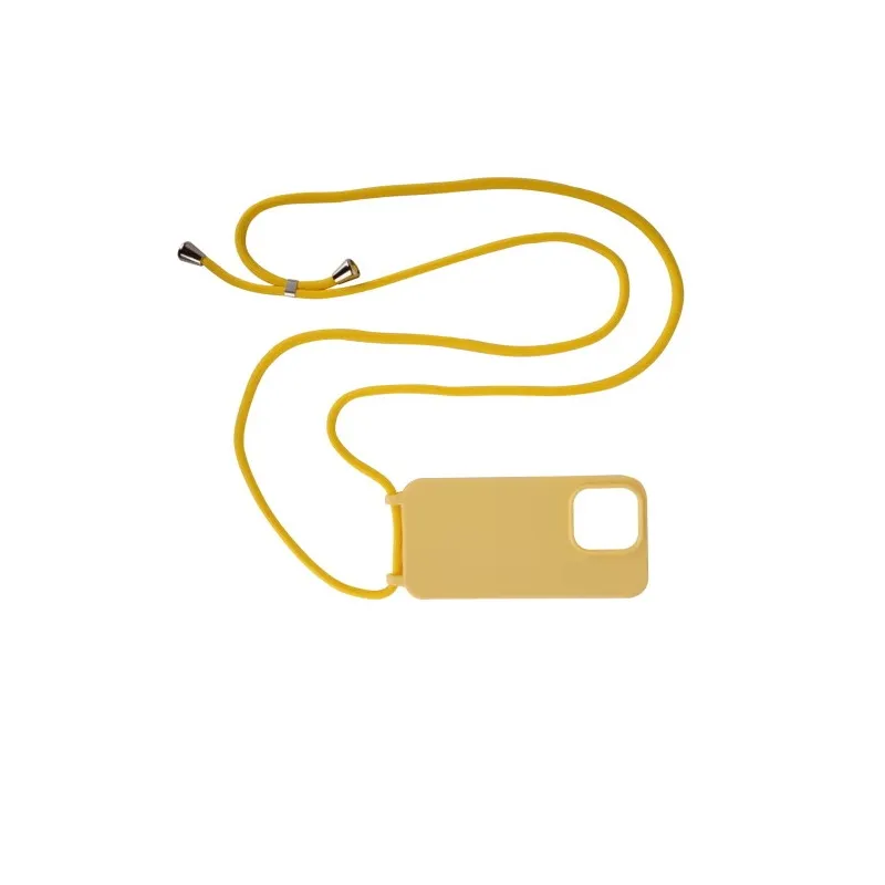 Carcasa Mobile Origin Lanyard compatibila cu iPhone 14 Yellow