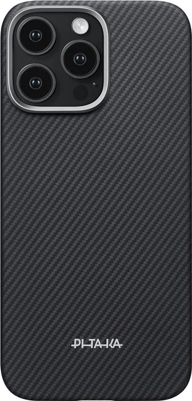 Carcasa Pitaka Ultra-Slim Case compatibila cu iPhone 16 Pro Max, Negru