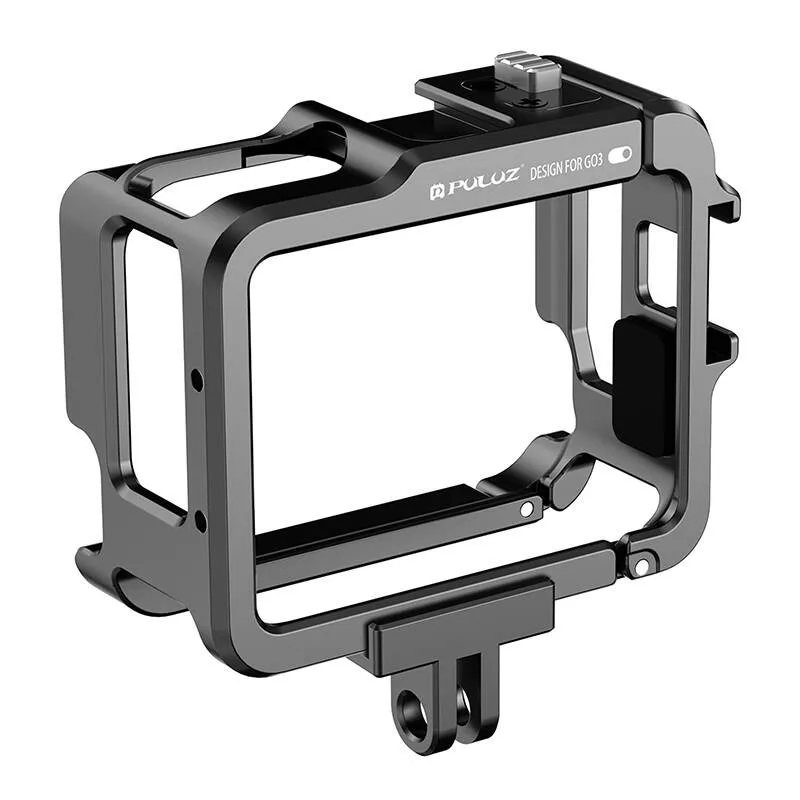 Carcasa PULUZ PU971B compatibila cu camera Insta360 GO 3 / GO 3S, Aluminiu, Negru