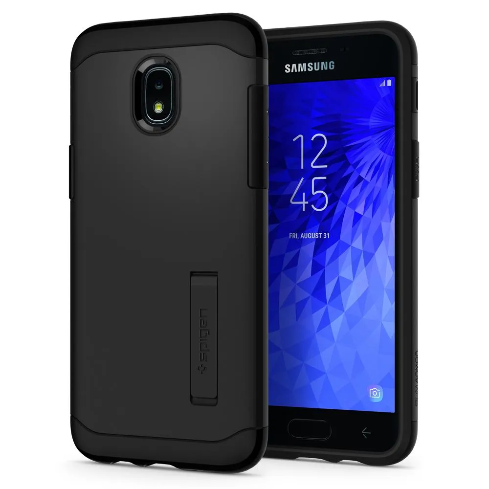 Carcasa Spigen Slim Armor compatibila cu Samsung Galaxy J3 (2018) Black