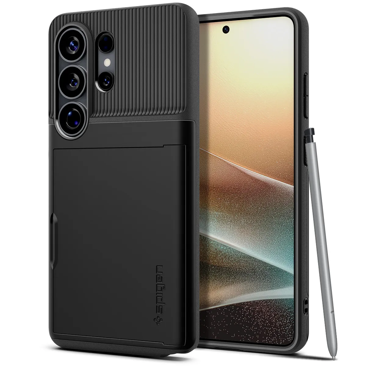 Carcasa Spigen Slim Armor CS compatibila cu Samsung Galaxy S26 Ultra, Negru