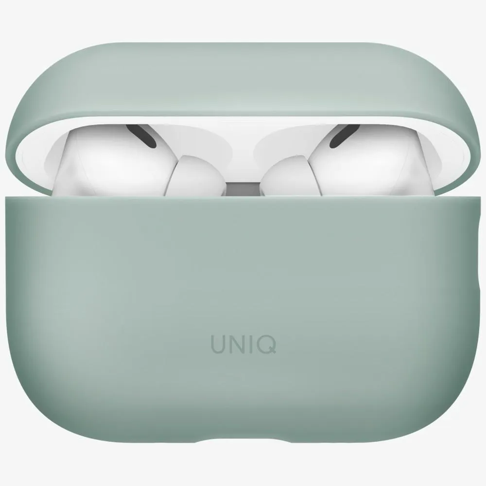 Carcasa Uniq Lino compatibila cu Apple AirPods Pro 3, Verde