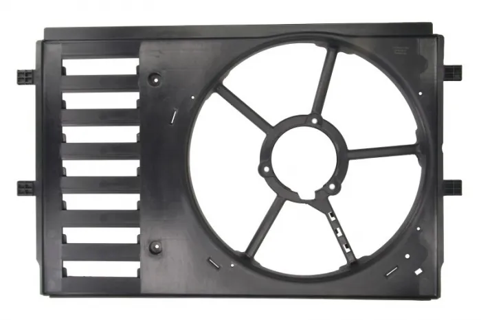 Carcasa ventilator radiator potrivit SEAT IBIZA IV, IBIZA IV SC, IBIZA IV ST, TOLEDO IV; SKODA FABIA II, RAPID, ROOMSTER; VW POLO IV, POLO V 1.2-1.9D 09.02-