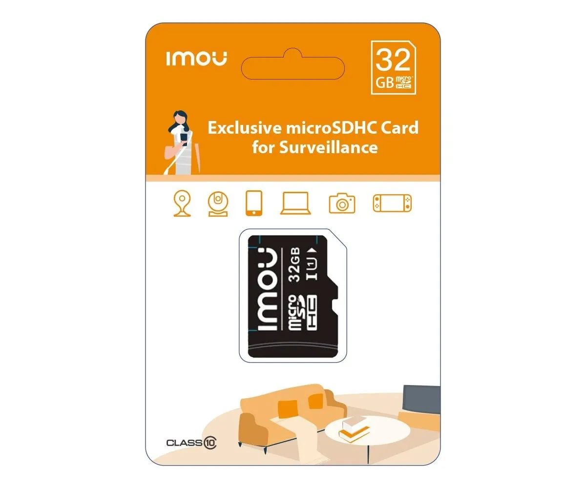 Card MicroSD, 32GB, Clasa 10, citire 95 Mbps, scriere 25 Mbps, IMOU, ST2-32-S1 MICROSD32-IMOU