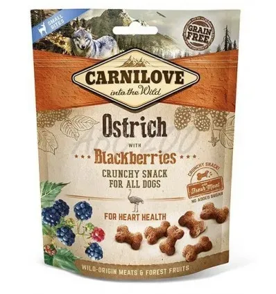 Carnilove Dog Crunchy Snack Ostrich With Blackberries, 200 g
