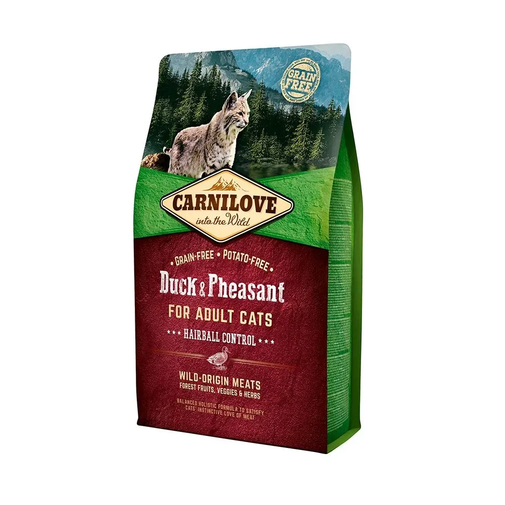 Carnilove Duck & Pheasant  Cats Hairball Control, 2 kg