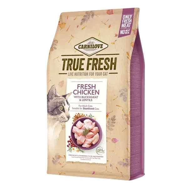 Carnilove True Fresh Cat Chicken, 4.8 kg