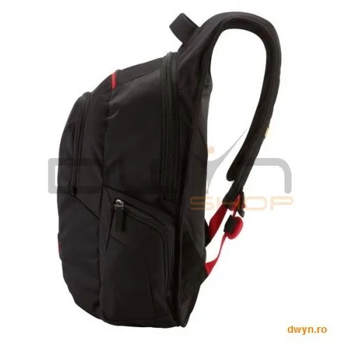 Case&nbsp;Logic Rucsac laptop 16' Case Logic, buzunar frontal, 2 buzunare laterale, poliester, black 'DLBP-116K'