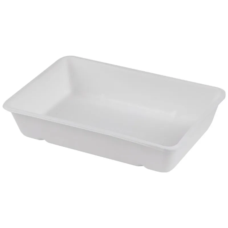 Caserole Trestie, Biodegradabile, Compostabile, albe 23x15 cm 810 ml 125 buc