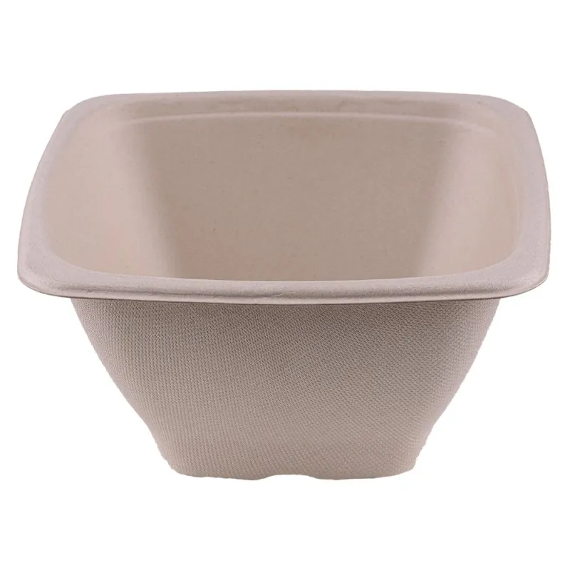 Caserole Trestie de Zahar Patrate Natur 18 x18 cm 1250 ml, 75 Bucati