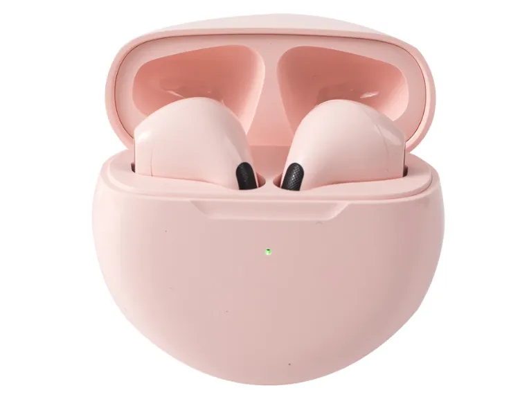 Casti wirelesss sport PRO6 Bluetooth 5.0 2.4Ghz 15m 250mAh Roz