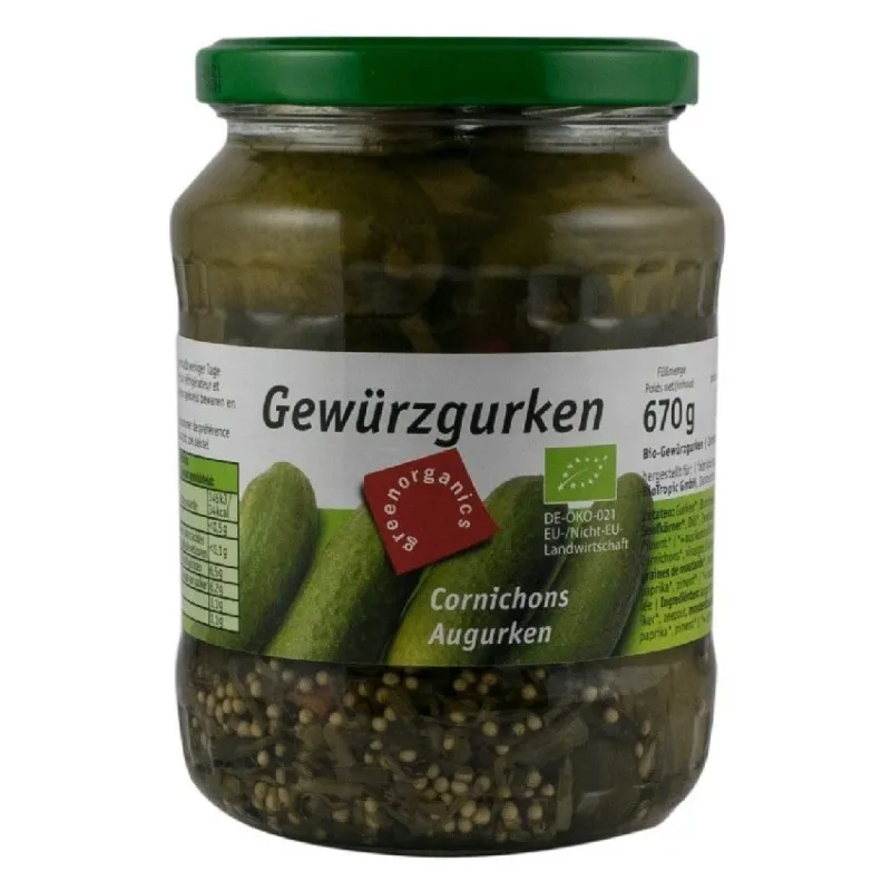 Castraveti Murati, BIO, 670 g / 360 g, Green Organics