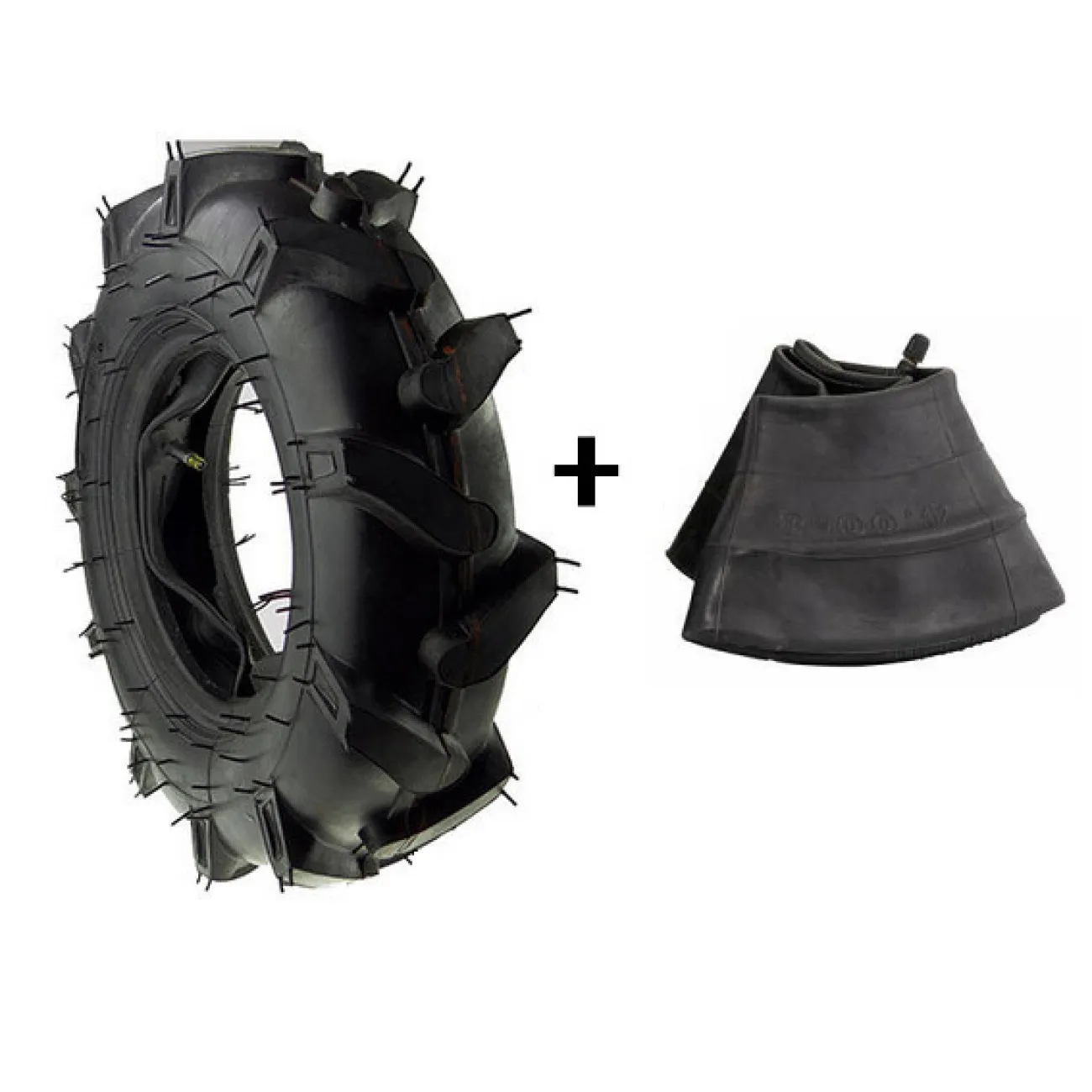 Cauciuc + camera roata motocultor 6.00 x 12