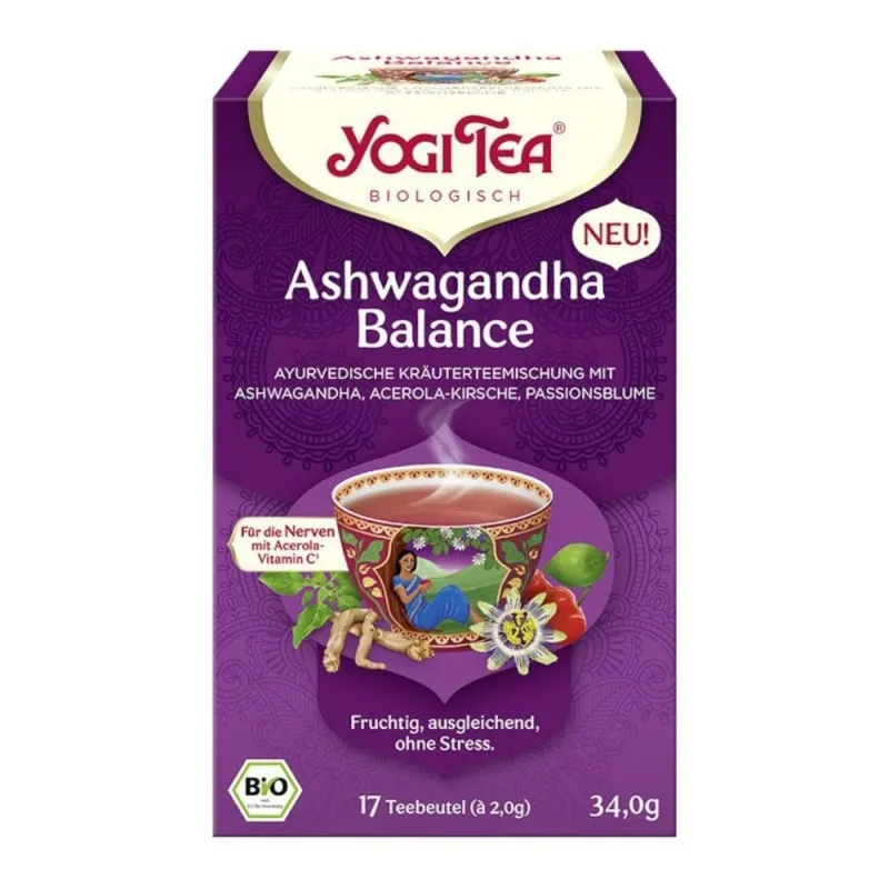 Ceai Bio Ashwagandha Balance, 17 Pliculete x 2 g, Yogi Tea