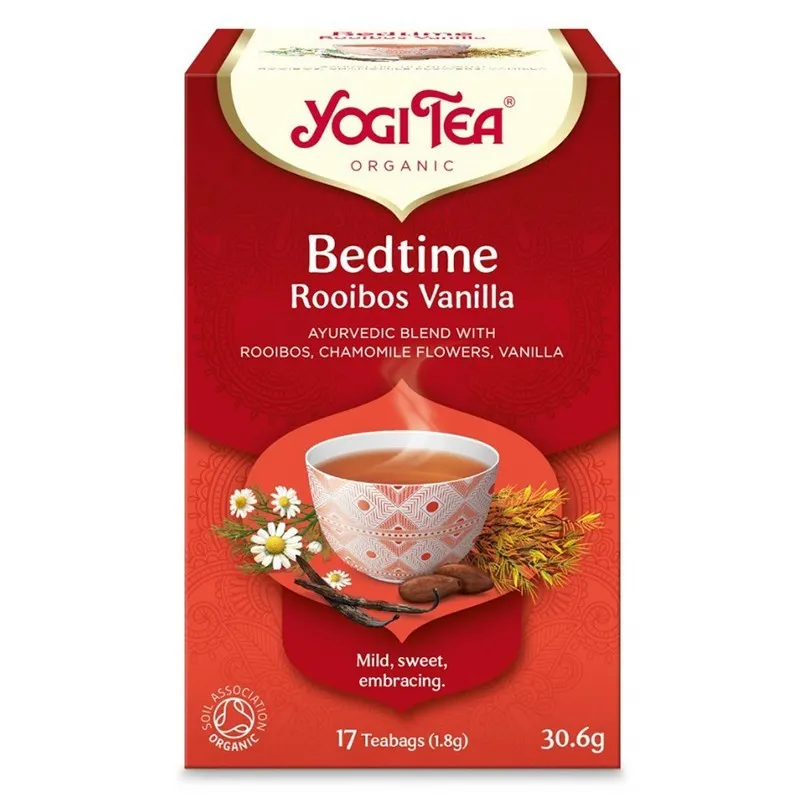 Ceai Bio de Seara cu Rooibos si Vanilie, Yogi Tea, 17 Plicuri, 30.6 g