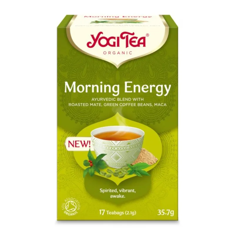 Ceai Bio Morning Energy, 17 Pliculete x 2,1 g, Yogi Tea, 35,7 g