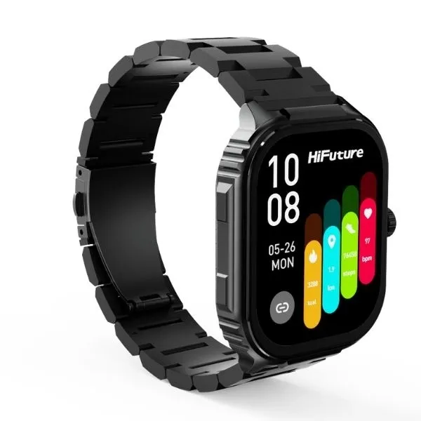 Ceas smartwatch HiFuture Ultra3 Pro, 350 mAh, Autonomie 7 zile, Bluetooth 5.2, Negru