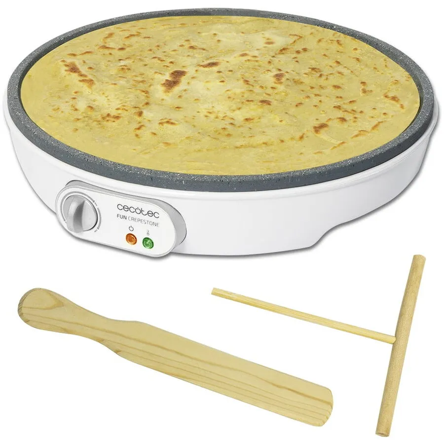 CECOTEC Aparat pentru preparat clatite CECOTEC, 8009, 1000W, Diametrul placii 30cm, Alb