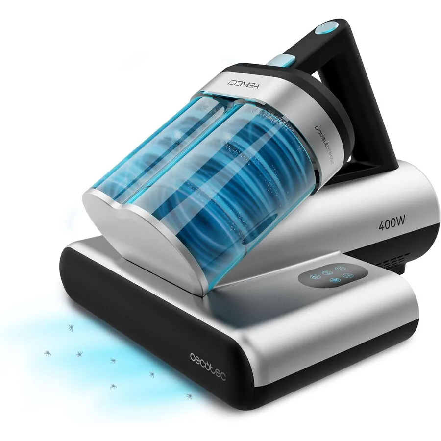 CECOTEC Aspirator UV de pat antiacarieni Cecotec Conga Rockstar 4000, 400W, 13000Pa, aer cald, depozit dublu