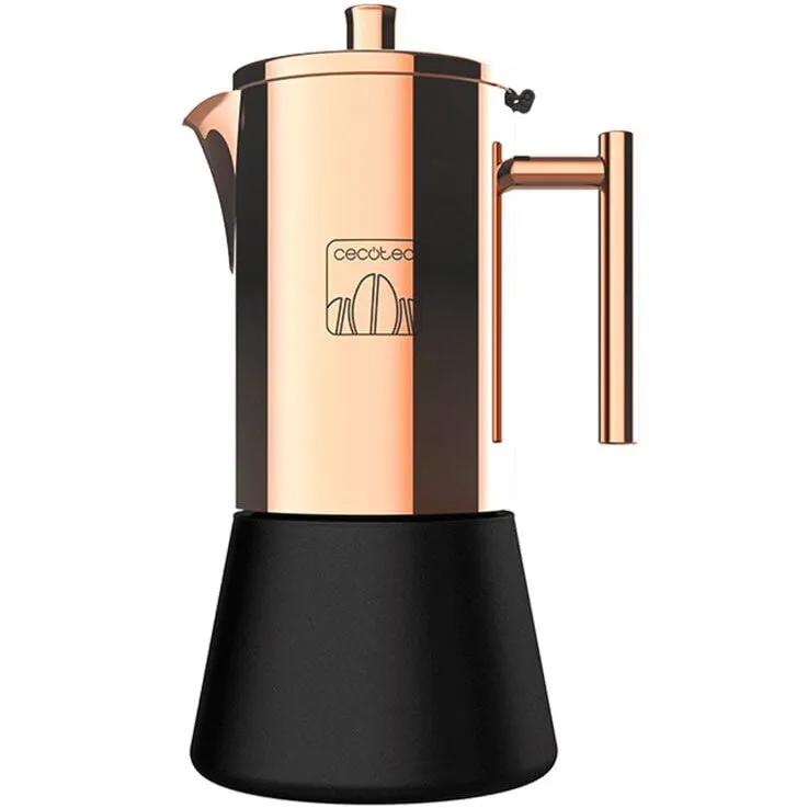 CECOTEC Cafetiera Cecotec Moking 600, 300 ml, 6 cani de cafea, inductie, Aramiu auriu