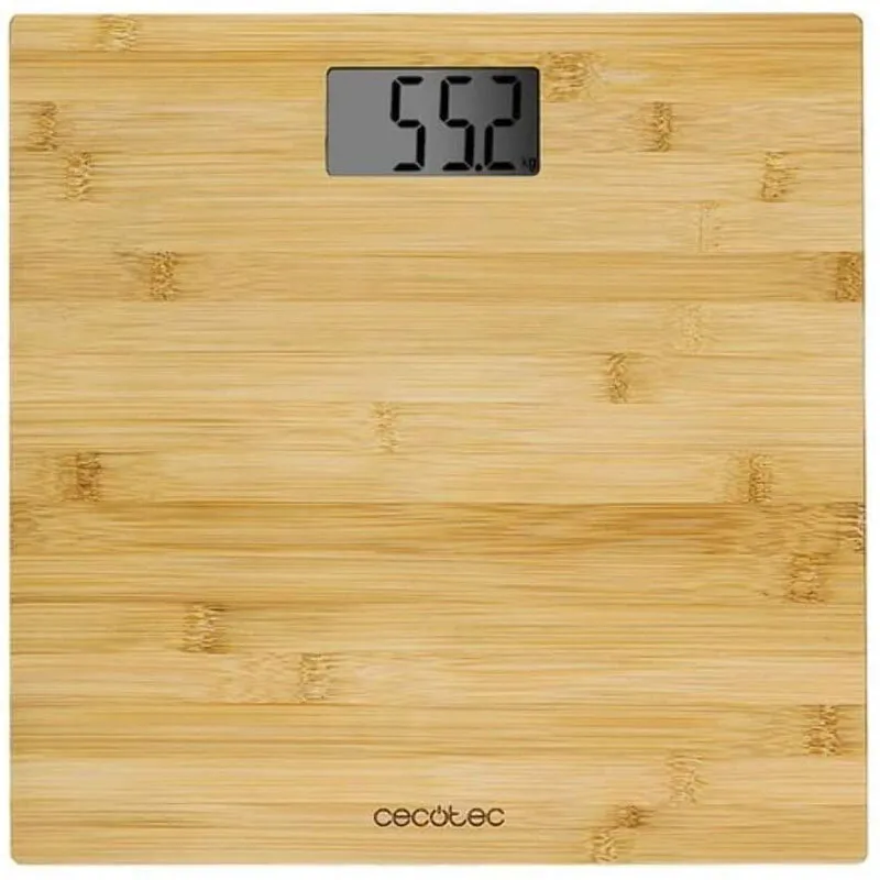CECOTEC Cantar corporal Cecotec Surface Precision 9300, Maxim 180 kg, Lemn de Bambus, Eco-friendly