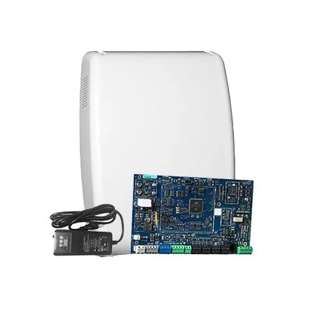 Centrala alarma antiefractie hibrid DSC PowerSeries PRO-HS3248P, 32 partitii, 8-248 zone, 1000 utilizatori, PowerG, cutie plastic