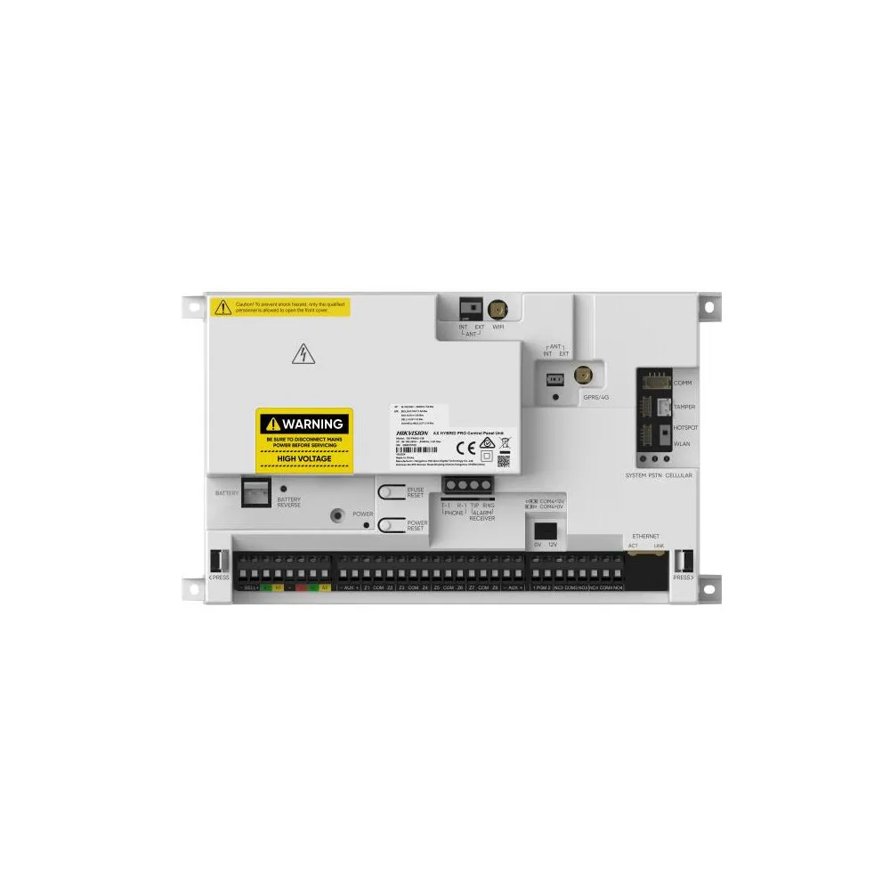 Centrala alarma antiefractie wireless Hikvision AX PRO Hybrid DS-PA502-128, 128 zone