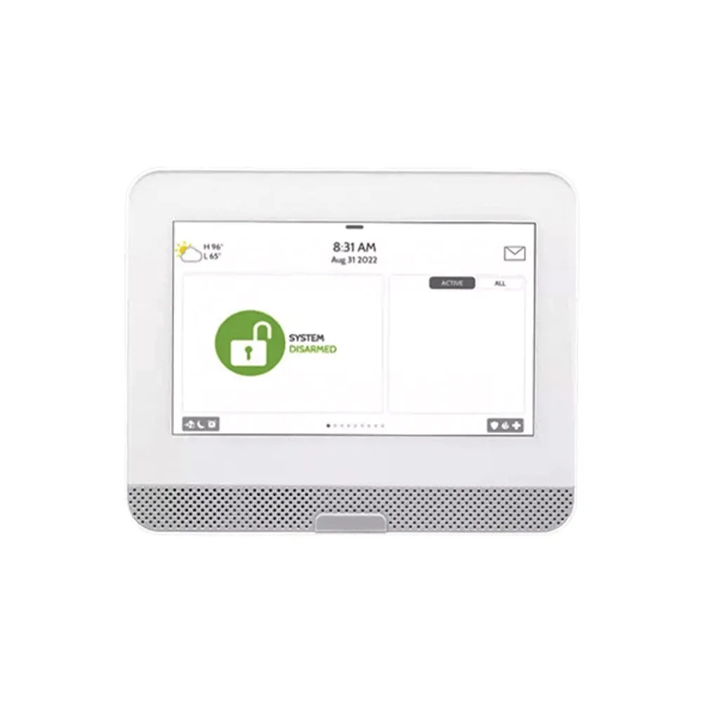 Centrala alarma wireless Qolsys IQ HUB, 4 partitii, 128 zone, 7inch, 868MHz, WiFi, 4G/LTE, Bluetooth, microfon si difuzor, sirena, acumulator 3000 mAh, Z-Wave
