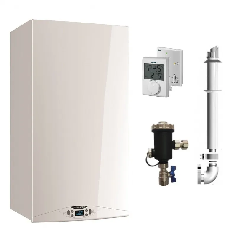 Centrala Ariston HS Premium 24 kw, centrala pe gaz, in condensare kit de evacuare inclus, termostat ambient si filtru antimagnetita