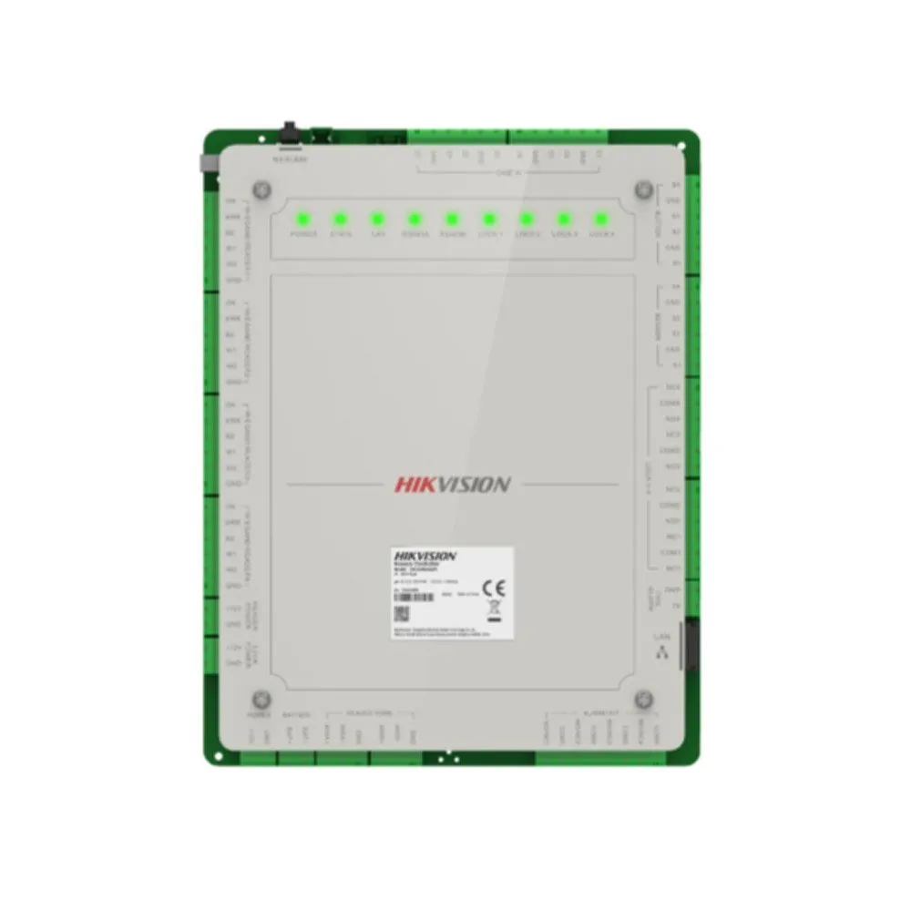 Centrala control acces IP Hikvision Pro DS-K2624X(P), 4 usi, OSDP/Wiegand, 100.000 utilizatori, configurare web