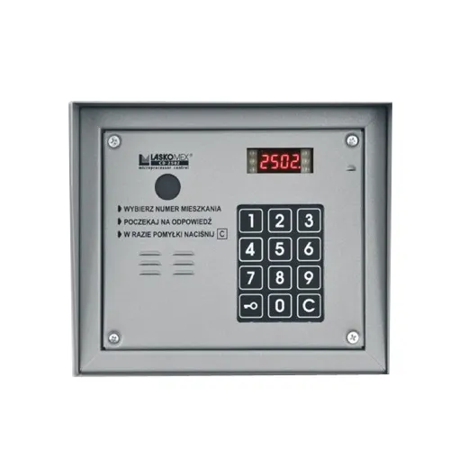Centrala interfon de bloc Laskomex CP-2503R, aparent, 255 posturi, 12 V