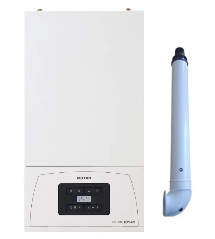 Centrala termica pe gaz in condensare Motan Condens KPlus, 22.5 kW putere Incalzire si 25 kW putere ACM, kit evacuare inclus