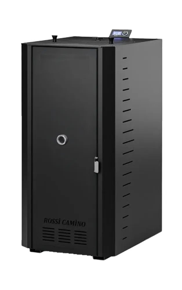 Centrala termica pe peleti Fornello Rossi B Black 25 kw, pompa de circulatie, vas expansiune, tiraj fortat, curatare facila a drumurilor de fum, Ecodesign, A+